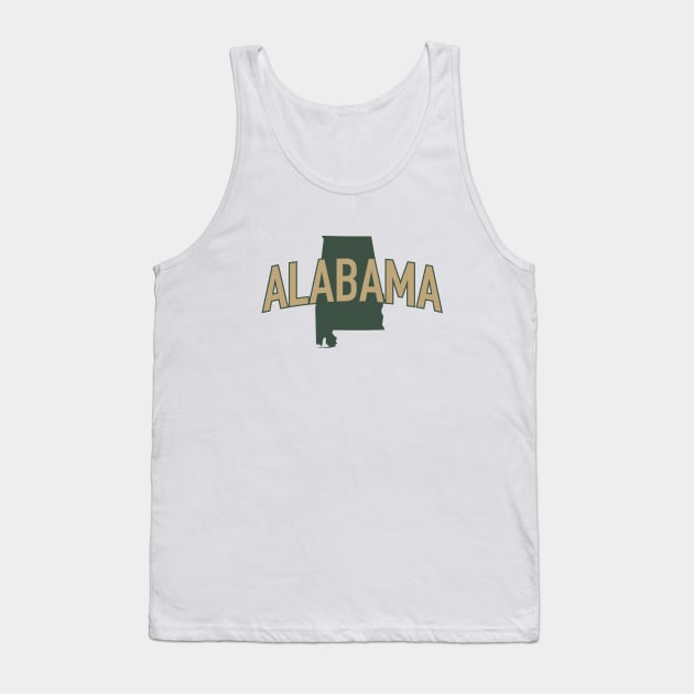 Alabama State Tank Top by Novel_Designs